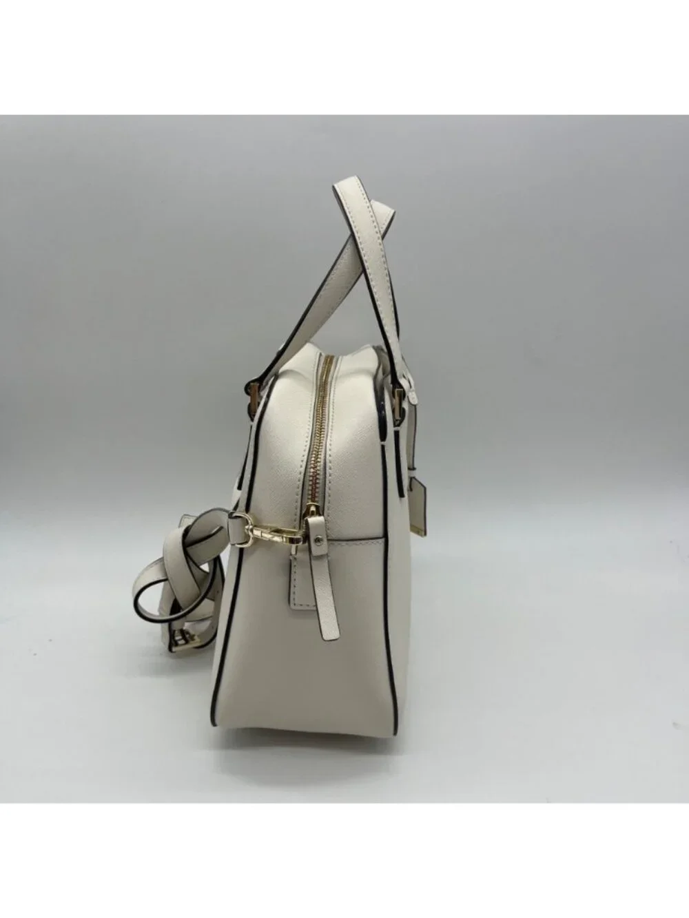 Kate Spade White Saffiano Leather Cameron Street Little Babe Satchel